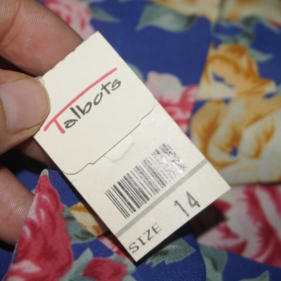 Vintage 80s Floral Midi Dress - Picture 9 of 12